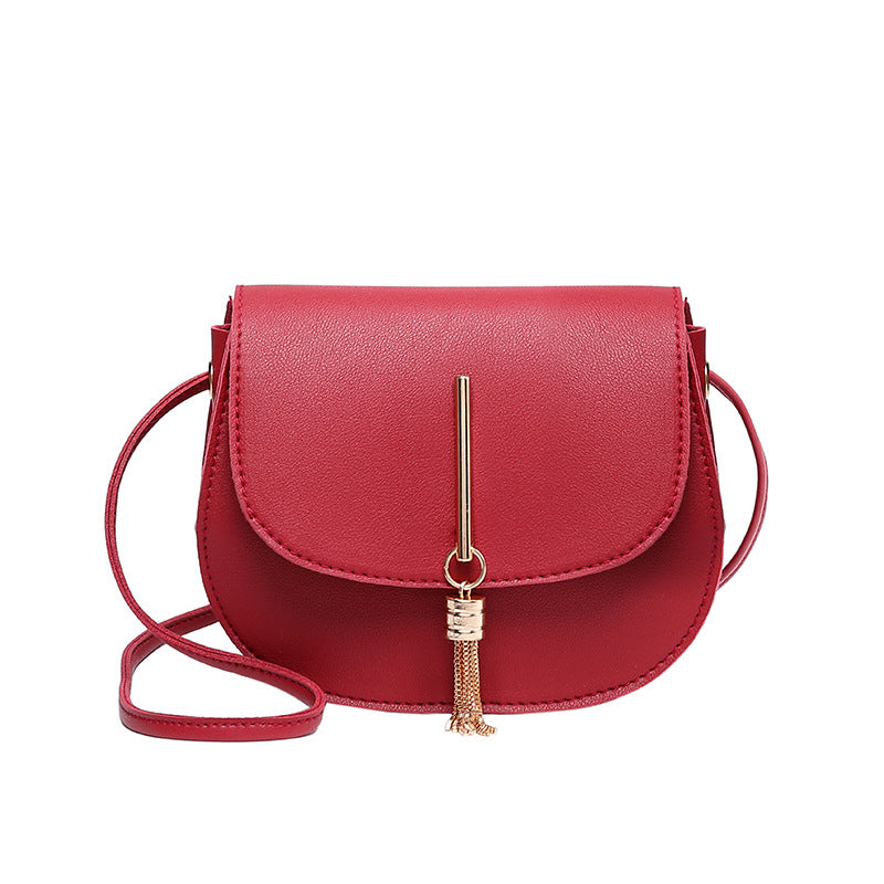 Shoulder bag tassel round bag women bag – image 10