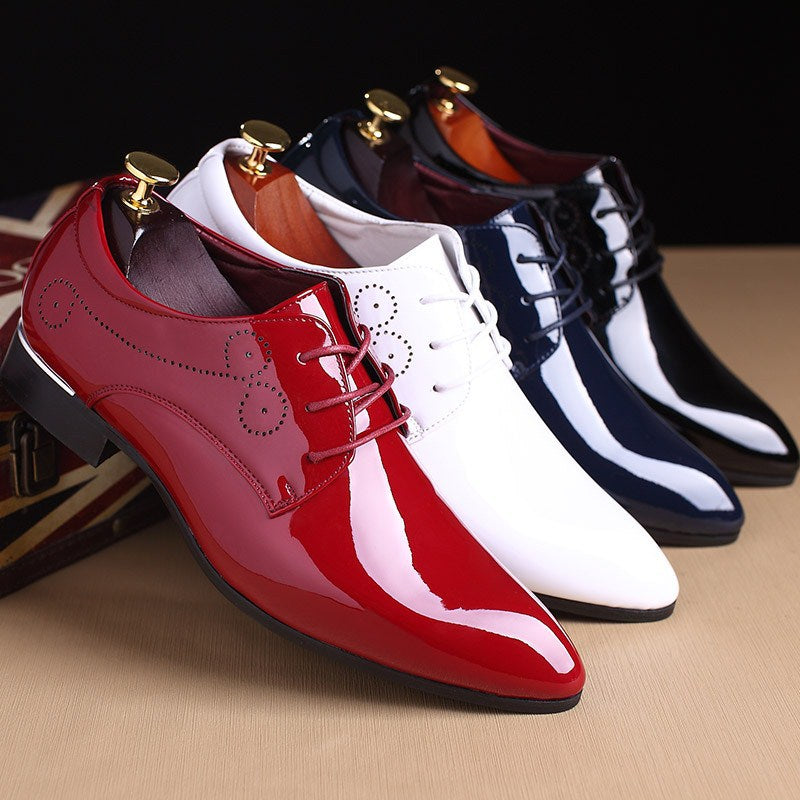 Men Leather Shoes Men Business Casual Dress Shoes Business Casual Leather Shoes Slip-on Black Driving Shoe For Men – image 7