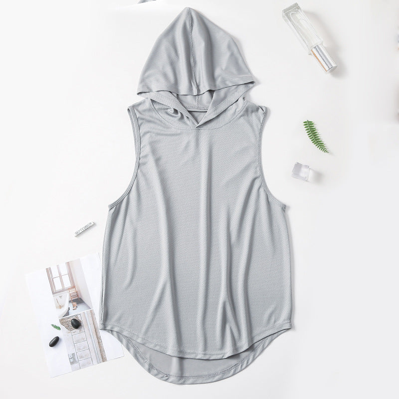 Fashion Hooded Fitness Vest Men – image 3