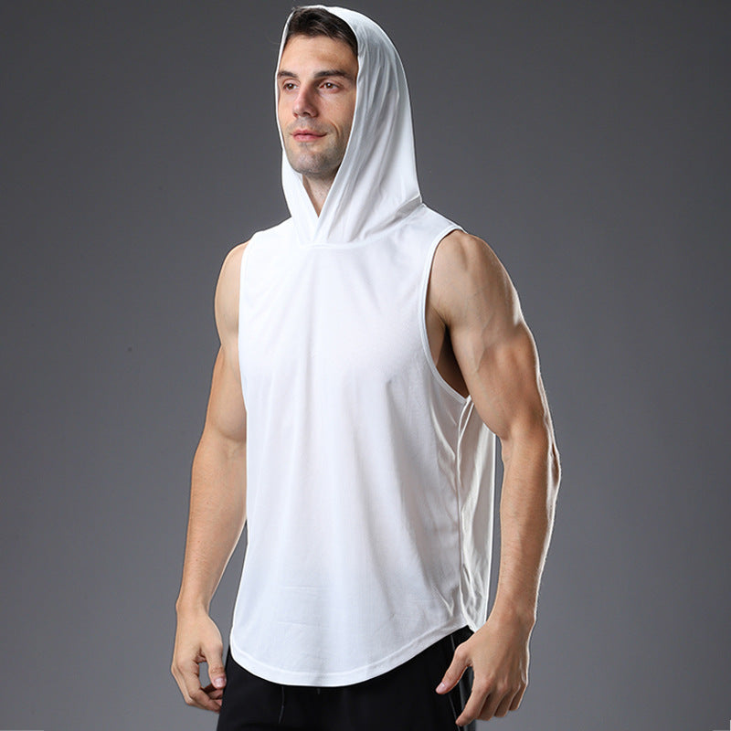 Fashion Hooded Fitness Vest Men – image 5