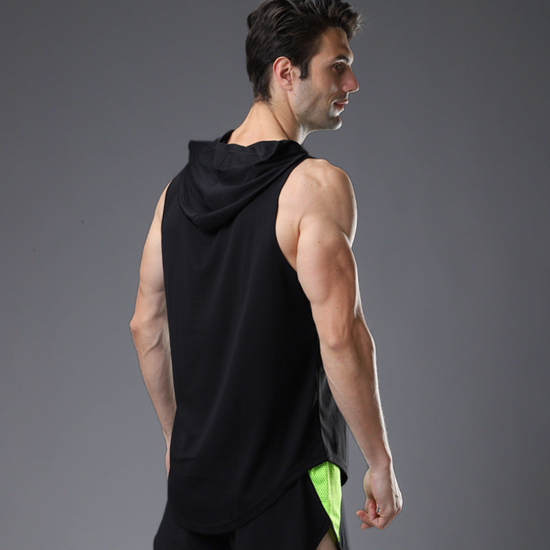 Fashion Hooded Fitness Vest Men – image 4