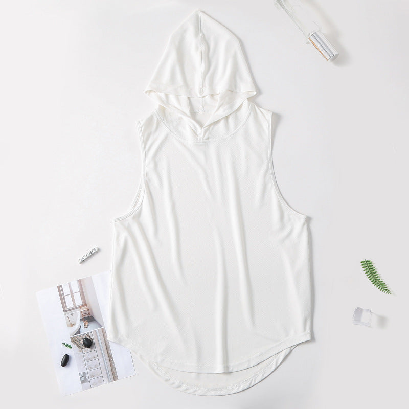 Fashion Hooded Fitness Vest Men – image 13
