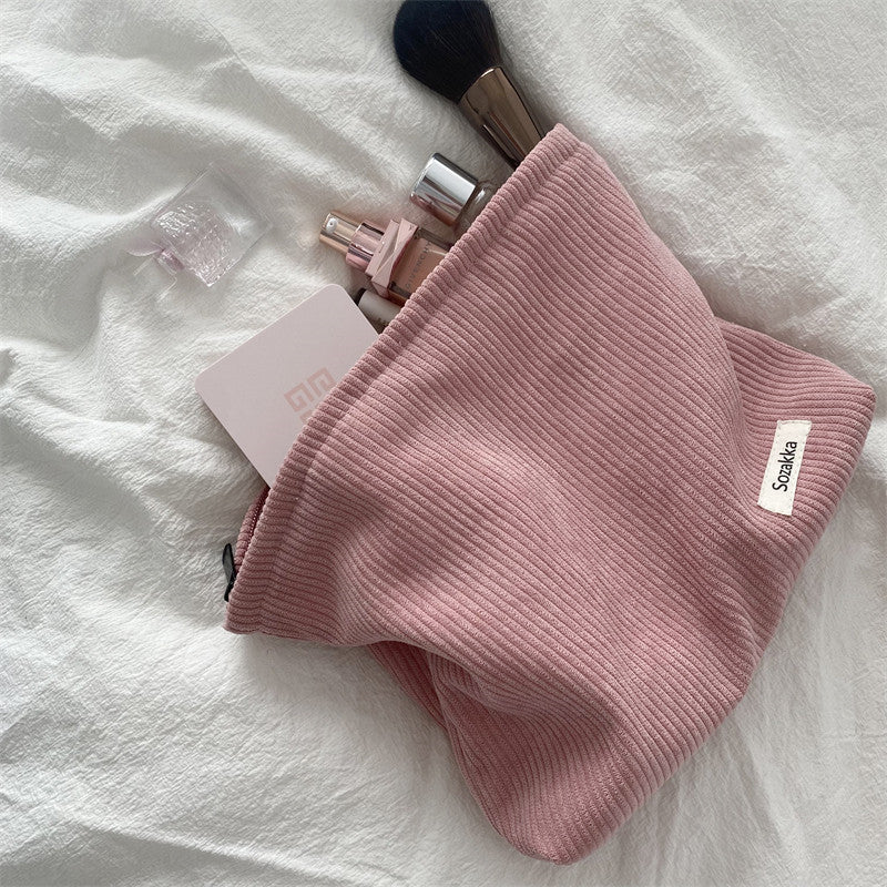 Fashion Corduroy Cosmetic Bag Women – image 20