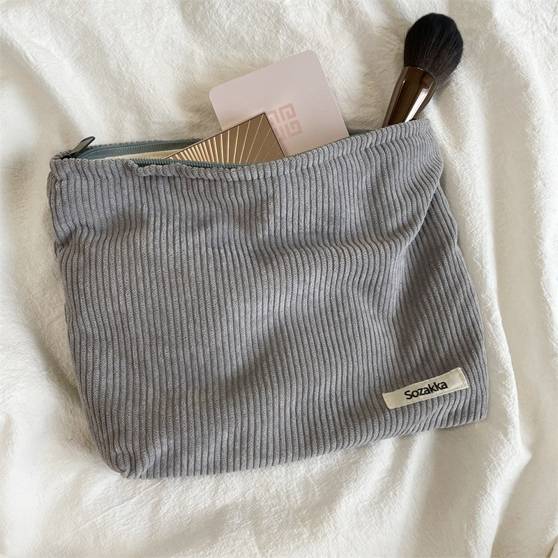 Fashion Corduroy Cosmetic Bag Women – image 14