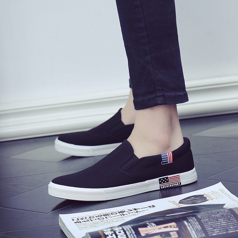 All-match white shoes men canvas shoes – image 5