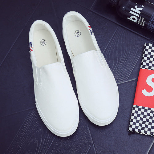 All-match white shoes men canvas shoes – image 2