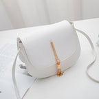 Shoulder bag tassel round bag women bag – image 6