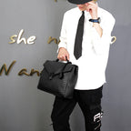 Men's Handbag Business Casual Clamshell Knitting – image 4
