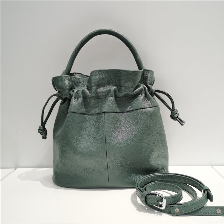 Fashion Leather Bucket Bag New Women – image 9
