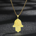 Fashion Men Necklace Fatima Pendant – image 4