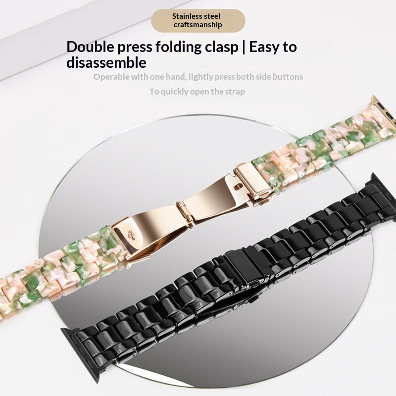Resin Three-link Watch Strap Compatible With The Watch – image 16