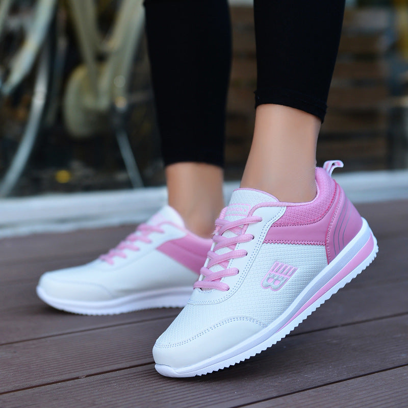 Leather student sneakers women – image 3