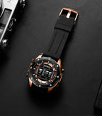Sport leather men's quartz watch – image 4