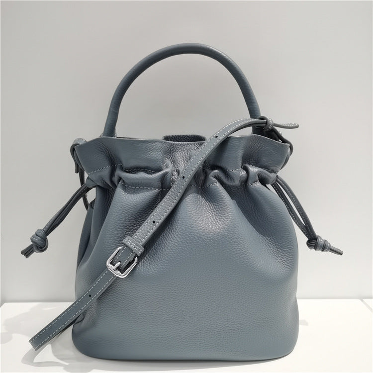 Fashion Leather Bucket Bag New Women – image 5