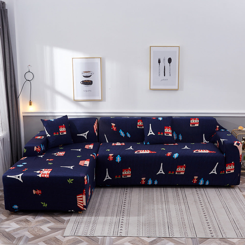 Printed sofa cushion sofa cover sofa cover – image 2