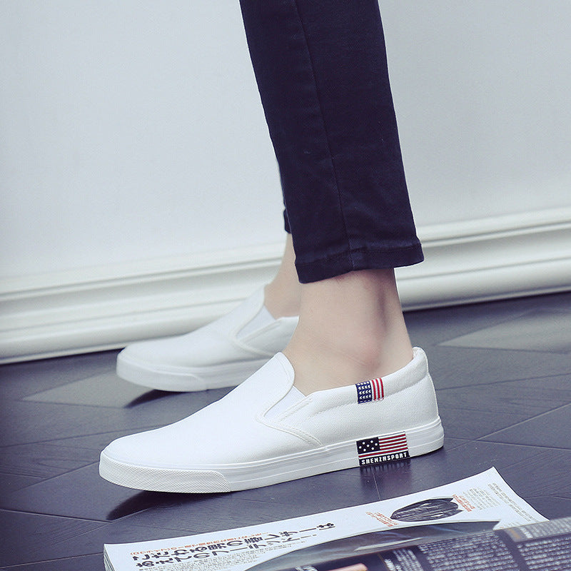 All-match white shoes men canvas shoes – image 6