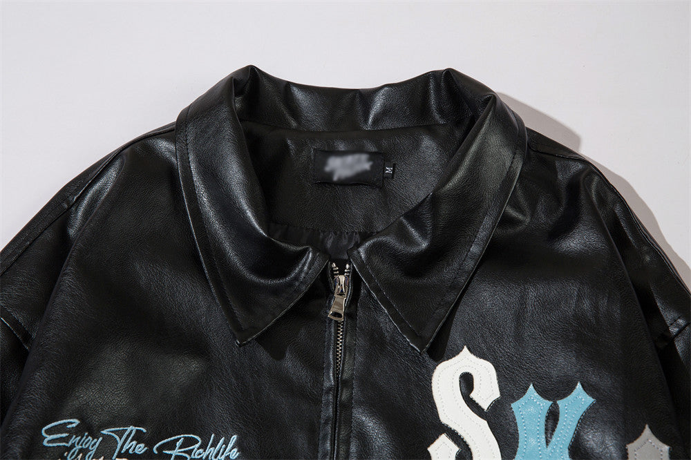 Fashion Embroidery Baggy Coat Men – image 19