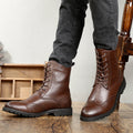 Korean casual tooling boots leather boots men – image 4