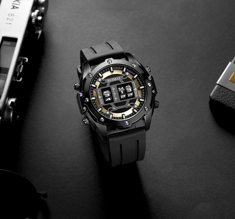 Sport leather men's quartz watch – image 5
