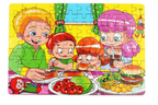 80PCS wooden educational toys educational development baby kids training toys children animal puzzle – image 12