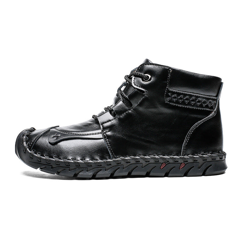 Leather shoes leather men casual shoes – image 9