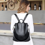 Fashion Backpack Genuine Leather Women – image 3