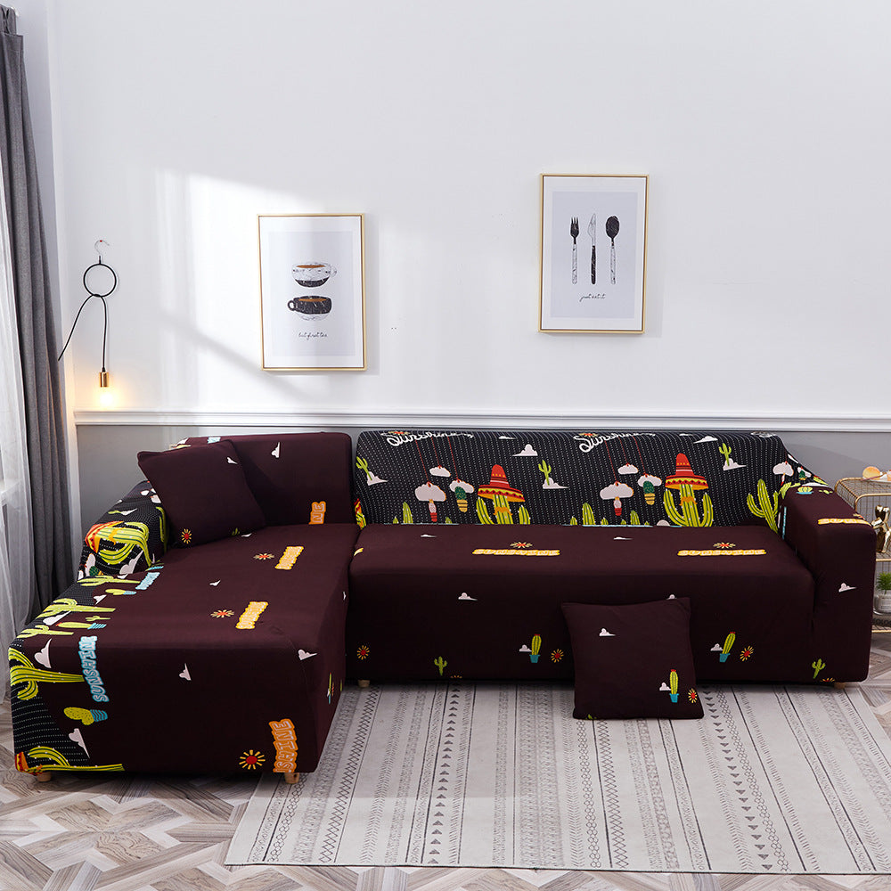Printed sofa cushion sofa cover sofa cover – image 12