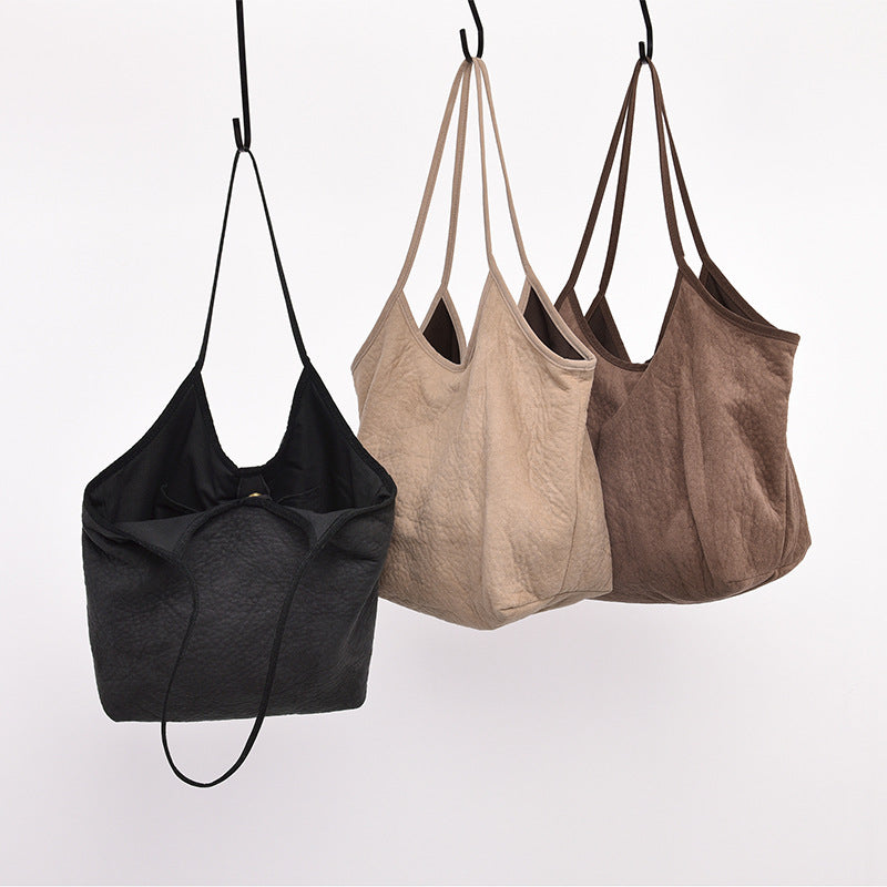 Suede cloth bag shoulder bag women bag – image 2