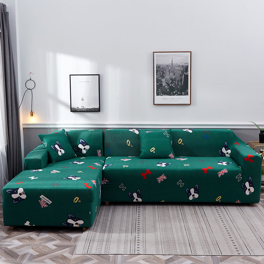 Printed sofa cushion sofa cover sofa cover – image 4