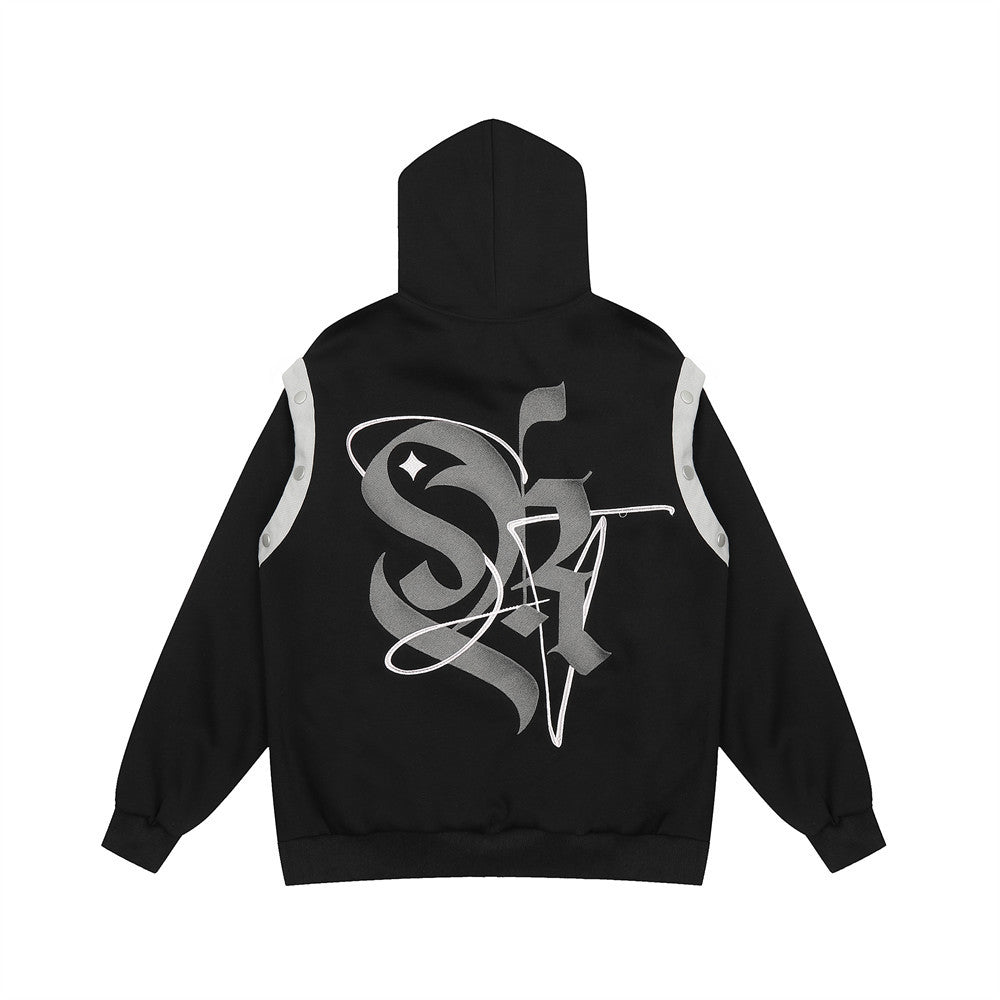 Fashion Letters Printed Hoodie Men – image 4