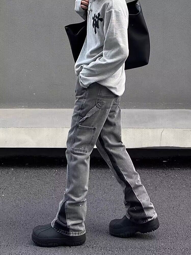 Fashion Horn Denim Pants Men – image 2