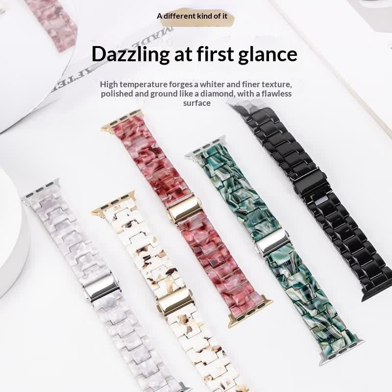 Resin Three-link Watch Strap Compatible With The Watch – image 4