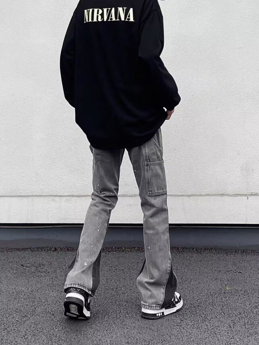 Fashion Horn Denim Pants Men – image 4