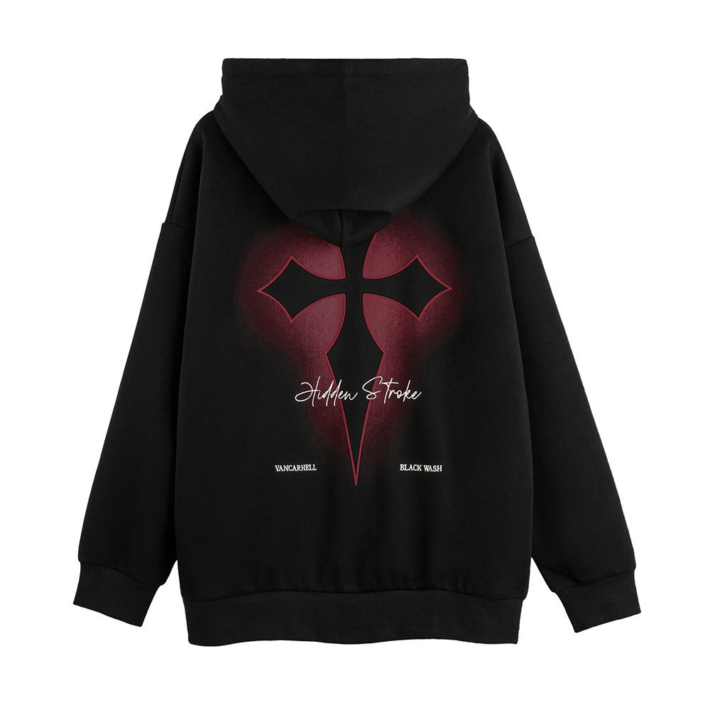 Fashion Cross Printed Hoodie Men – image 16