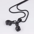 Fashion Gold Necklace Boxing Sport Simplicity