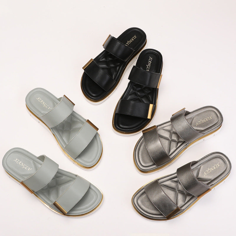 Platform Slippers Velcro Fashion Women – image 3