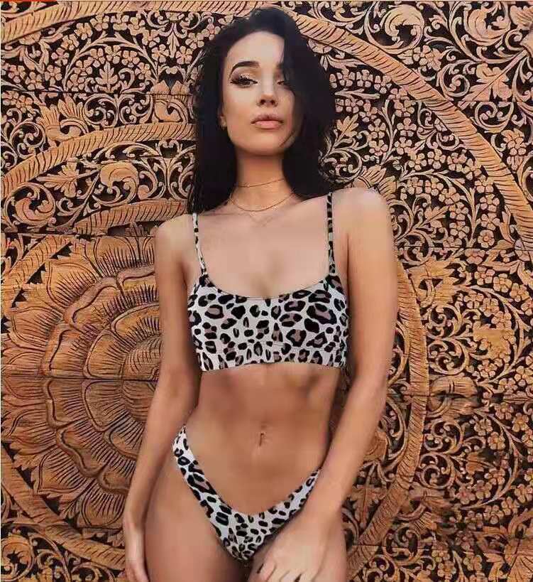 Ladies leopard print bikini swimsuit – image 5