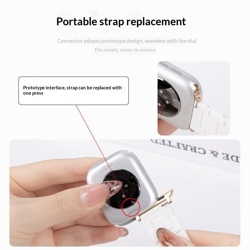 Resin Three-link Watch Strap Compatible With The Watch – image 17