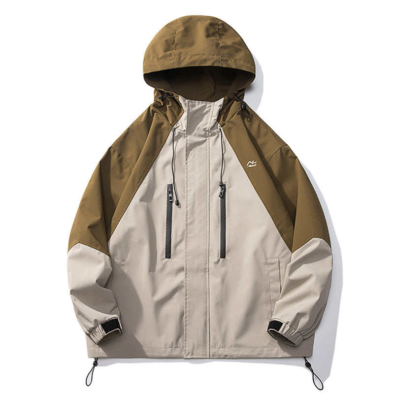 Fashion Colorblock Shell Jacket Men – image 3