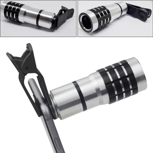 12 times telescopic lens universal collar clip cell phone accessories 12X high-definition outdoor filming long coke – image 2