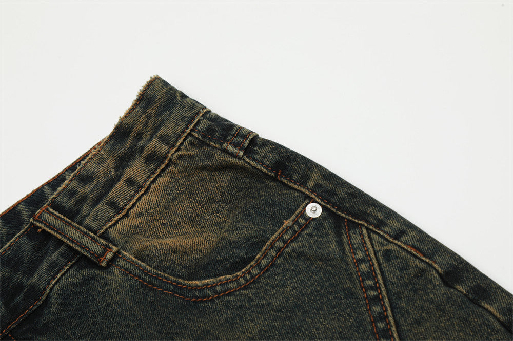 Fashion Horn Denim Trousers Men – image 3