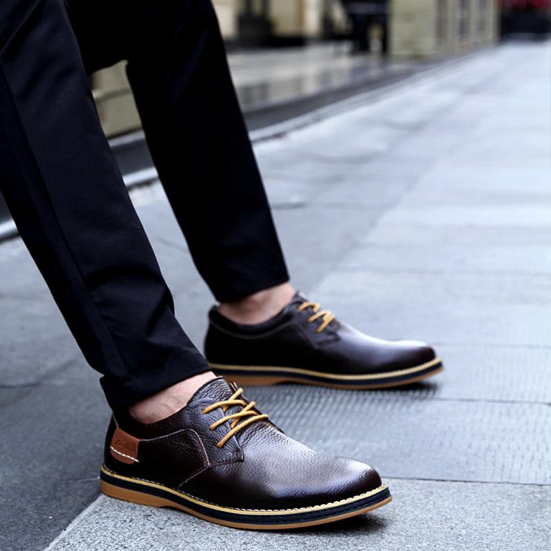 Large Size Leather Shoes Men 48 Leather British Shoes Men – image 5