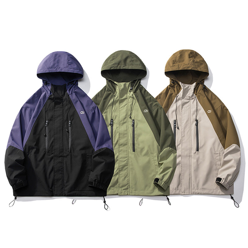 Fashion Colorblock Shell Jacket Men – image 14