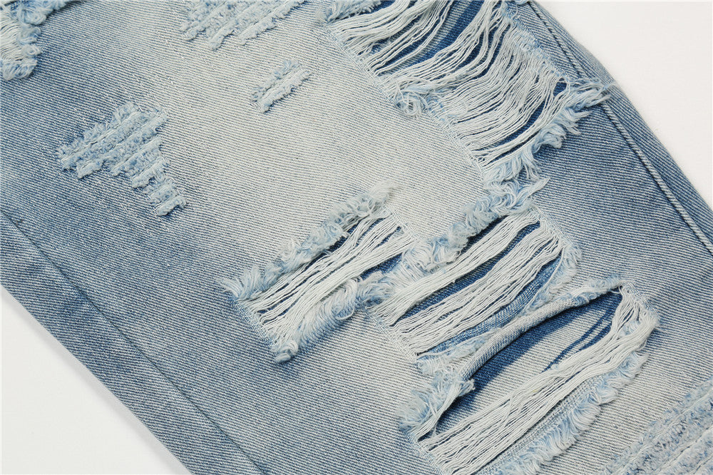 Fashion Flared Washed Jeans Men – image 10