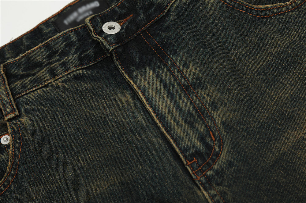 Fashion Horn Denim Trousers Men – image 5