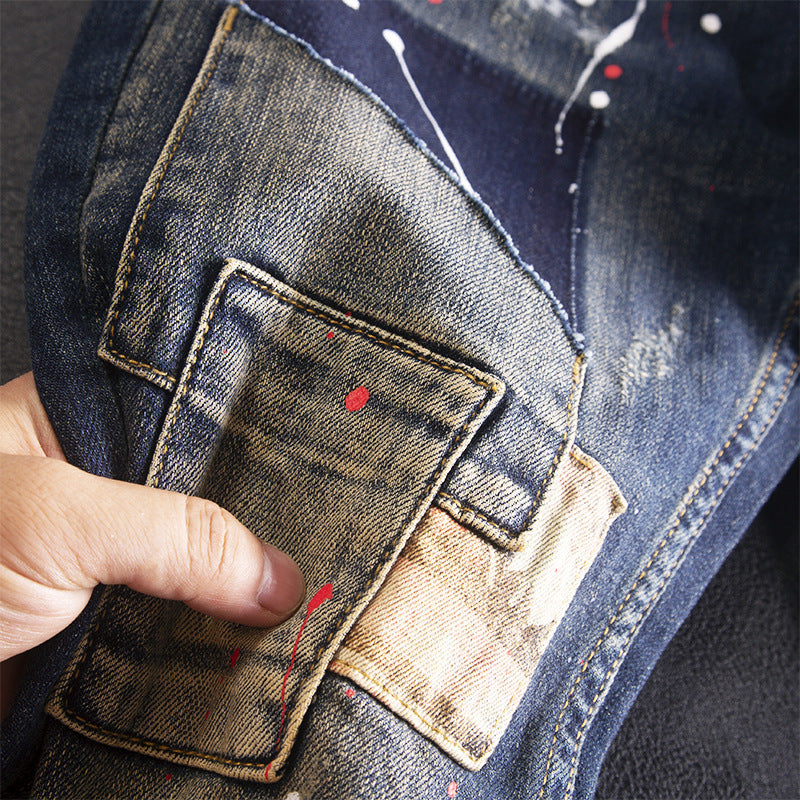 Fashion High-end Fashion Brand Jeans Men – image 3