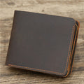 Men's Wallet Leather Wallet Retro Rough Tri-fold First Layer Cowhide – image 10