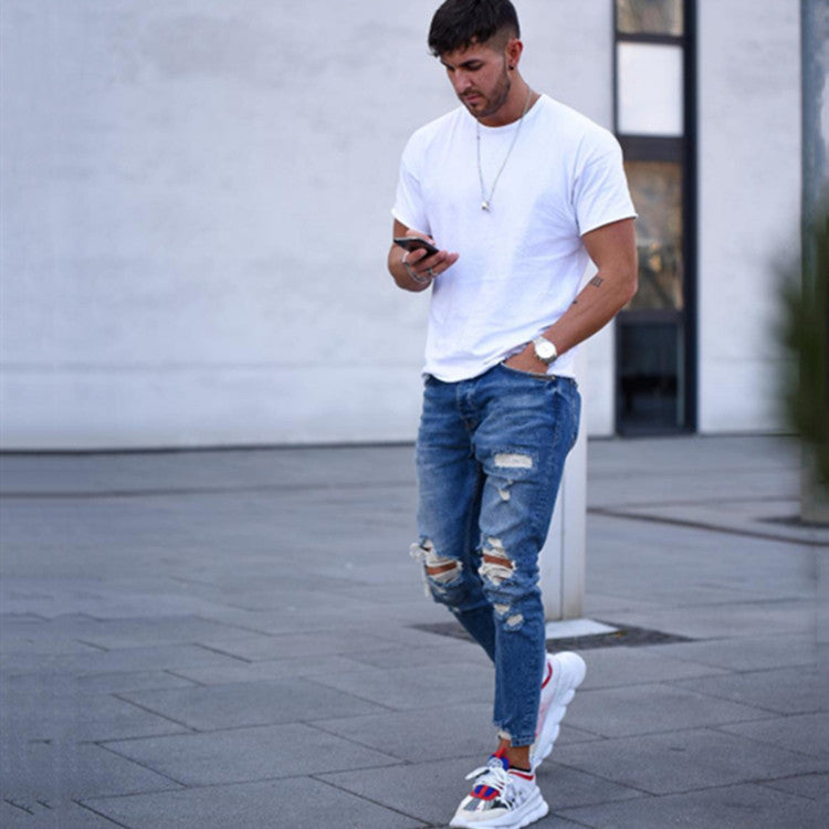 Hole men''s jeans – image 3