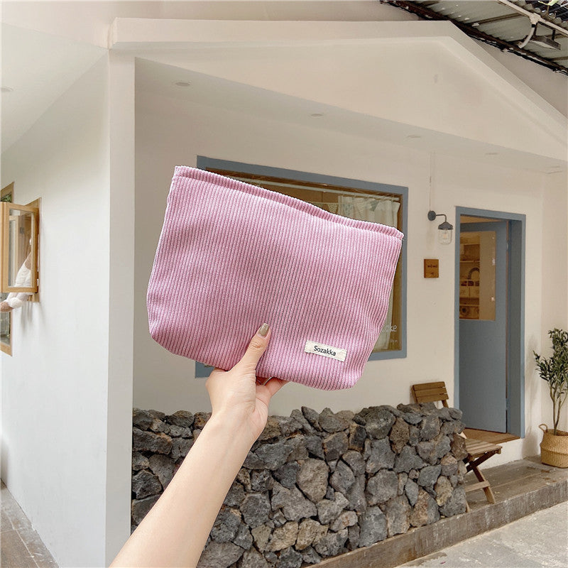 Fashion Corduroy Cosmetic Bag Women – image 12