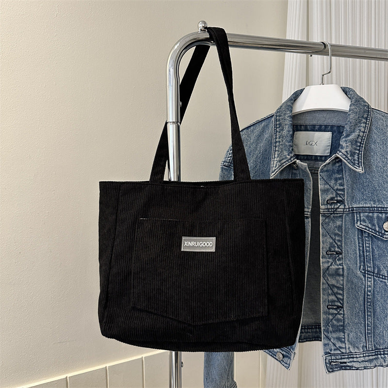 Fashion Corduroy Shoulder Bag Women – image 9
